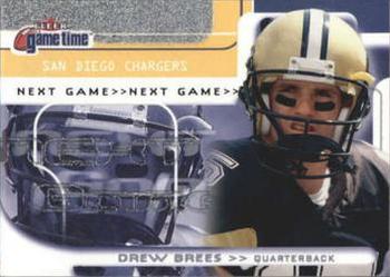 2001 Fleer Game Time #125 Drew Brees Front