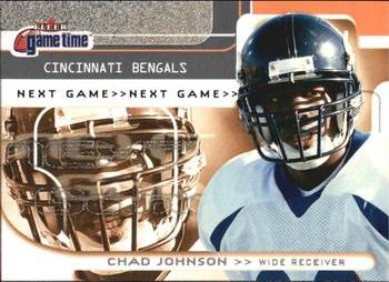 2001 Fleer Game Time #129 Chad Johnson Front