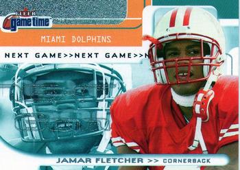 2001 Fleer Game Time #137 Jamar Fletcher Front
