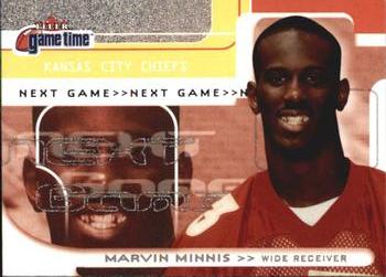 2001 Fleer Game Time #150 Marvin Minnis Front