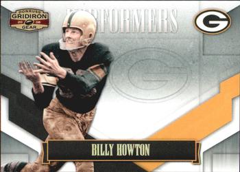 2008 Donruss Gridiron Gear - Performers Gold Holofoil #P-5 Billy Howton Front