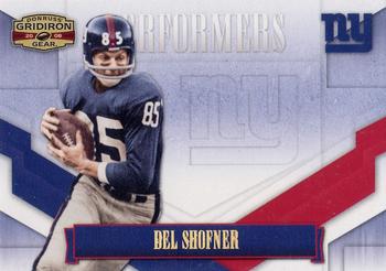 2008 Donruss Gridiron Gear - Performers Gold Holofoil #P-16 Del Shofner Front