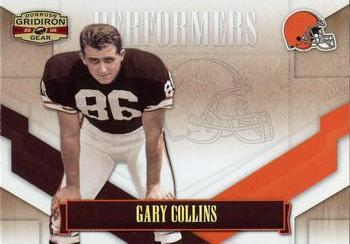 2008 Donruss Gridiron Gear - Performers Gold Holofoil #P-20 Gary Collins Front