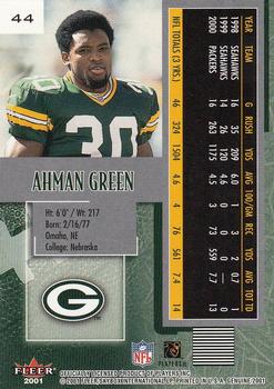 2001 Fleer Genuine #44 Ahman Green Back