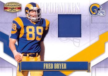 2008 Donruss Gridiron Gear - Performers Jerseys Prime #P-18 Fred Dryer Front