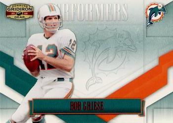2008 Donruss Gridiron Gear - Performers Red #P-7 Bob Griese Front