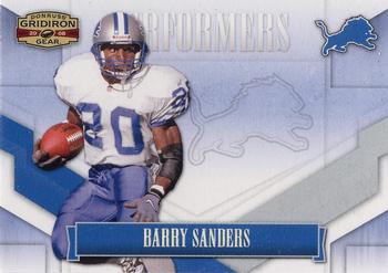 2008 Donruss Gridiron Gear - Performers Silver #P-2 Barry Sanders Front
