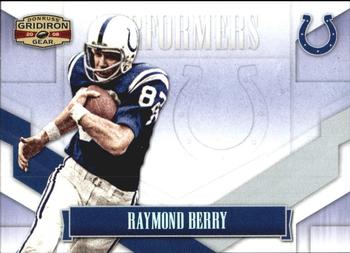2008 Donruss Gridiron Gear - Performers Silver #P-38 Raymond Berry Front