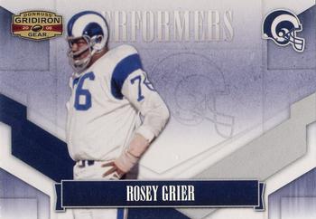 2008 Donruss Gridiron Gear - Performers Silver #P-40 Rosey Grier Front