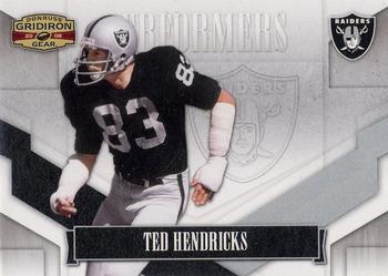 2008 Donruss Gridiron Gear - Performers Silver #P-43 Ted Hendricks Front
