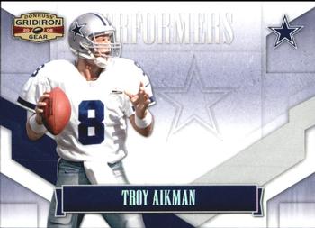 2008 Donruss Gridiron Gear - Performers Silver #P-45 Troy Aikman Front