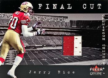2001 Fleer Genuine - Final Cut #NNO Jerry Rice Front