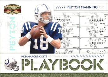 2008 Donruss Gridiron Gear - Playbook Silver #PL-2 Peyton Manning Front