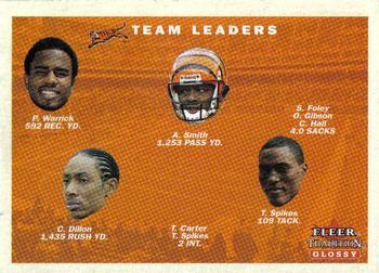 2001 Fleer Tradition Glossy #376 Cincinnati Bengals Team Leaders Front