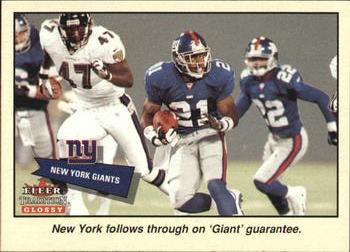2001 Fleer Tradition Glossy #358 New York Giants Front