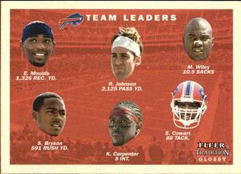 2001 Fleer Tradition Glossy #370 Buffalo Bills Team Leaders Front