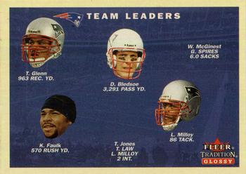 2001 Fleer Tradition Glossy #373 New England Patriots Team Leaders Front