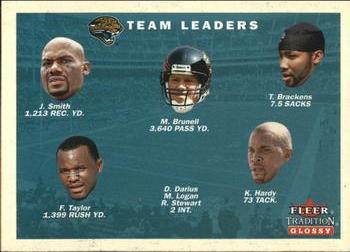 2001 Fleer Tradition Glossy #378 Jacksonville Jaguars Team Leaders Front