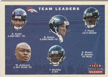 2001 Fleer Tradition Glossy #381 Denver Broncos Team Leaders Front