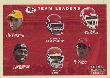 2001 Fleer Tradition Glossy #382 Kansas City Chiefs Team Leaders Front