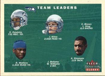2001 Fleer Tradition Glossy #385 Seattle Seahawks Team Leaders Front