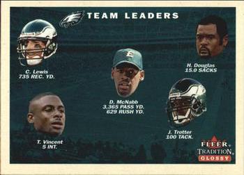 2001 Fleer Tradition Glossy #389 Philadelphia Eagles Team Leaders Front