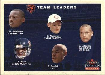 2001 Fleer Tradition Glossy #391 Chicago Bears Team Leaders Front