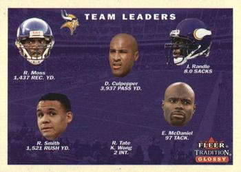 2001 Fleer Tradition Glossy #394 Minnesota Vikings Team Leaders Front