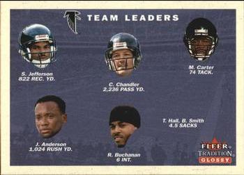 2001 Fleer Tradition Glossy #396 Atlanta Falcons Team Leaders Front