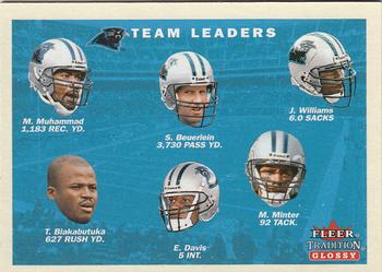 2001 Fleer Tradition Glossy #397 Carolina Panthers Team Leaders Front