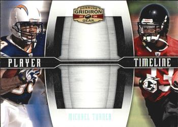 2008 Donruss Gridiron Gear - Player Timeline Silver #PT-20 Michael Turner Front