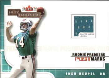 2001 Fleer Hot Prospects - Rookie Premiere Postmarks #NNO Josh Heupel Front