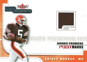 2001 Fleer Hot Prospects - Rookie Premiere Postmarks #NNO Quincy Morgan Front