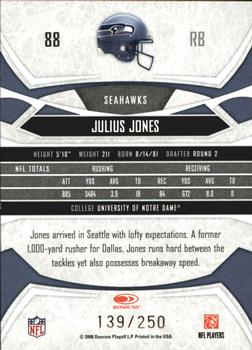 2008 Donruss Gridiron Gear - Silver Holofoil X's #88 Julius Jones Back