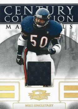 2008 Donruss Threads - Century Collection Materials Prime #CCM-12 Mike Singletary Front