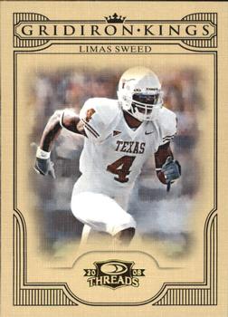 2008 Donruss Threads - College Gridiron Kings #CGK-25 Limas Sweed Front