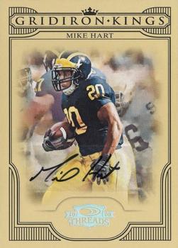 2008 Donruss Threads - College Gridiron Kings Autographs #CGK-28 Mike Hart Front