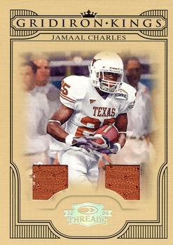 2008 Donruss Threads - College Gridiron Kings Materials #CGK-43 Jamaal Charles Front