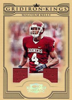 2008 Donruss Threads - College Gridiron Kings Materials #CGK-45 Malcolm Kelly Front