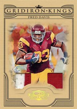 2008 Donruss Threads - College Gridiron Kings Materials Prime #CGK-16 Fred Davis Front