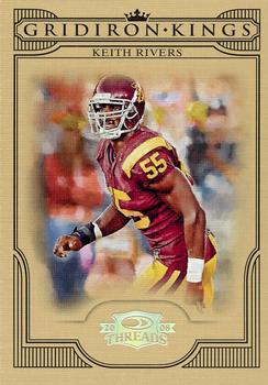 2008 Donruss Threads - College Gridiron Kings Silver #CGK-22 Keith Rivers Front