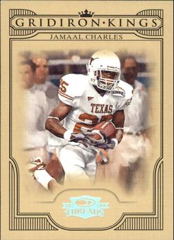 2008 Donruss Threads - College Gridiron Kings Silver #CGK-43 Jamaal Charles Front