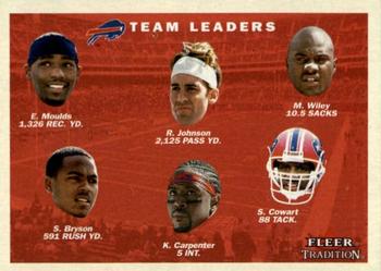 2001 Fleer Tradition #370 Buffalo Bills Team Leaders Front