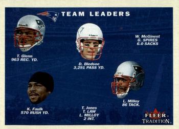 2001 Fleer Tradition #373 New England Patriots Team Leaders Front
