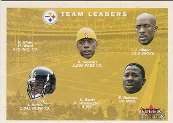 2001 Fleer Tradition #379 Pittsburgh Steelers Team Leaders Front