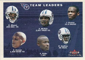 2001 Fleer Tradition #380 Tennessee Titans Team Leaders Front