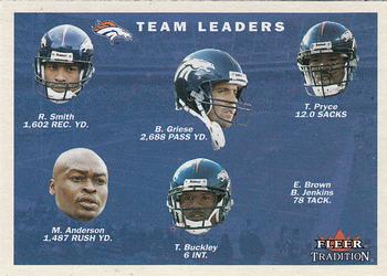 2001 Fleer Tradition #381 Denver Broncos Team Leaders Front