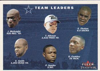 2001 Fleer Tradition #387 Dallas Cowboys Team Leaders Front