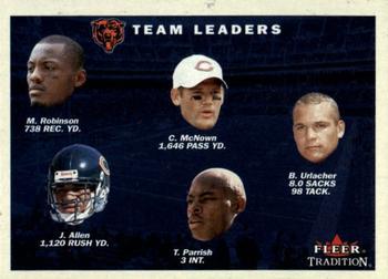 2001 Fleer Tradition #391 Chicago Bears Team Leaders Front