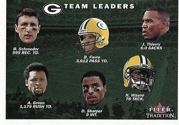 2001 Fleer Tradition #393 Green Bay Packers Team Leaders Front